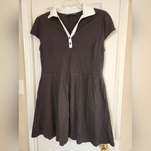 Classic Black and White Polo Dress